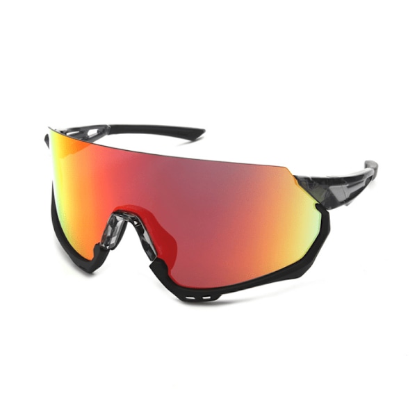 Sportsolglasögon Polariserade - Svart / Röd 2-Pack