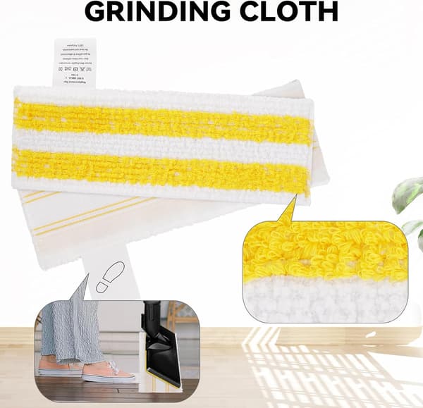 Ångmoppdynor tygbyte för Kärcher EasyFix SC2 SC3 SC4 SC5 ångrengörare, mikrofiber tvättbara återanvändbara ångmoppskyddsdynor set