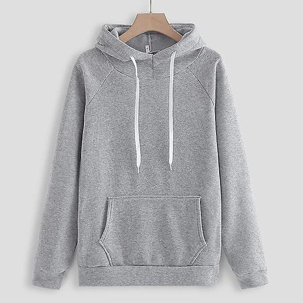 Mode Loungeset för kvinnor Modekläder 2-delad sweatsuit Långärmad tröja Långbyxor grey M