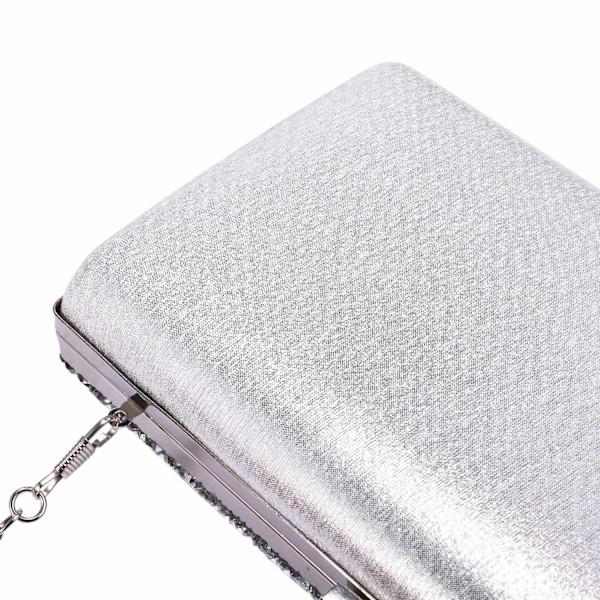 Glittrig Kuvertväska - silver