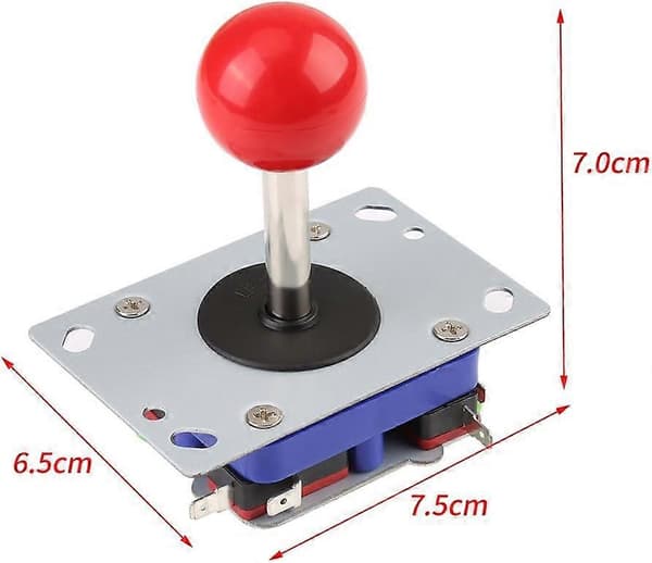 1-Spelar Arkadknappar och Joystick DIY Controller Kit, 2/4/8 Vägs Speljoystickboll för Arkadspel