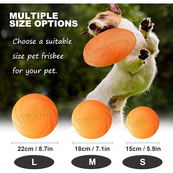 Blue Dream 3-pack hundfrisbees - 22 cm - Gummi