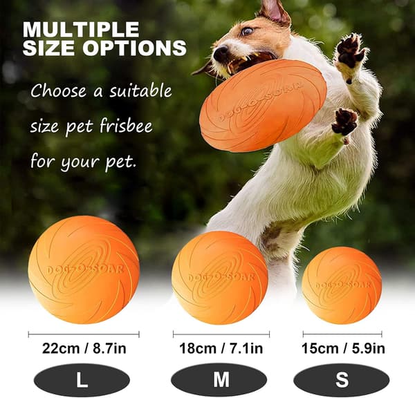 Blue Dream 3-pakning hundefrisbeer - 22 cm - Gummi