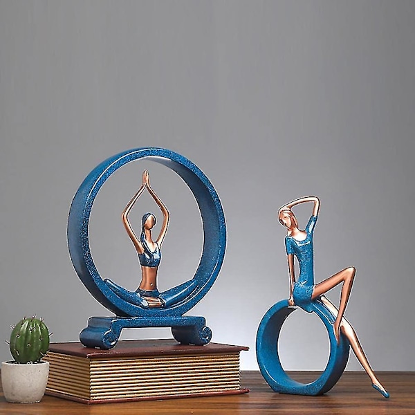Yoga Girl - Resin Meditation Skulptur - Skrivbordsdekoration för hem eller kontor (sexig)