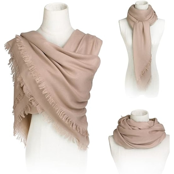 Fyrkantig sjal i bomull för kvinnor, Foulard Scarf för höstvinter