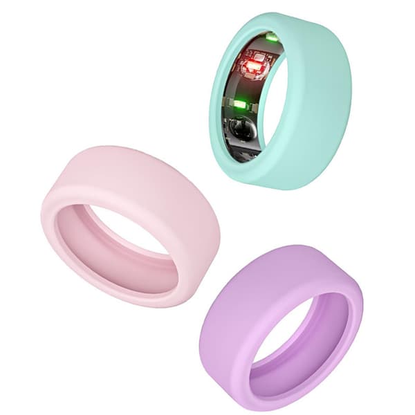 Ringfodral för Oura Ring Gen 4/Gen 3, reptåligt elastiskt silikonringfodral för Oura Ring för män kvinnor träning gym