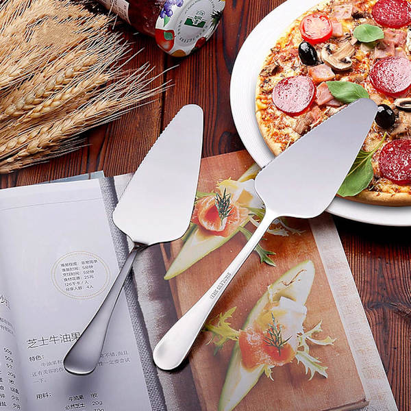 Set med 2 st 23 cm tårtsspade tårtpizza spade set bestick