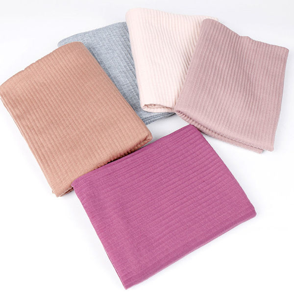 Scarfsjal för kvinnor 2022 höst och vinter Monokrom merceriserad bomull veckad 4# light gray 180cm
