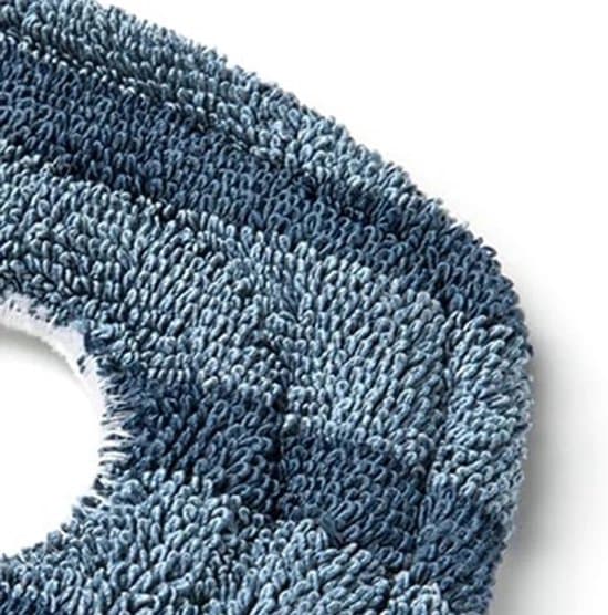 4 Stykker - Moppepuder egnet til Eufy X10 Pro Omni & Eufy X9 Pro - Vaskbare & Genanvendelige Moppepuder - Blød Mikrofiberudskiftning - Stribefri & Hurtigtørrende