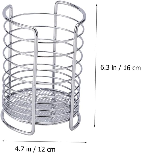 Vask Opvaskestativ Spisepindeholder Rustfrit Stål Spisepindestativ Bordbestik Organizer