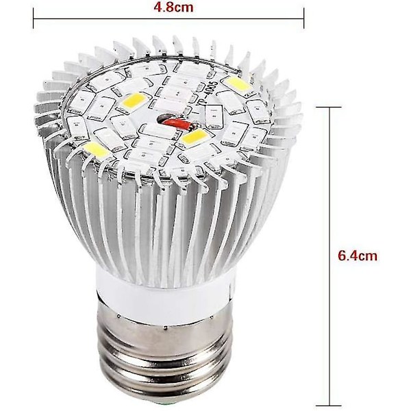 Grow Light Bulb,led10w E27 High Power Full Spectrum Led Panel Växthus Hydroponic Plant Grow Light Bulb