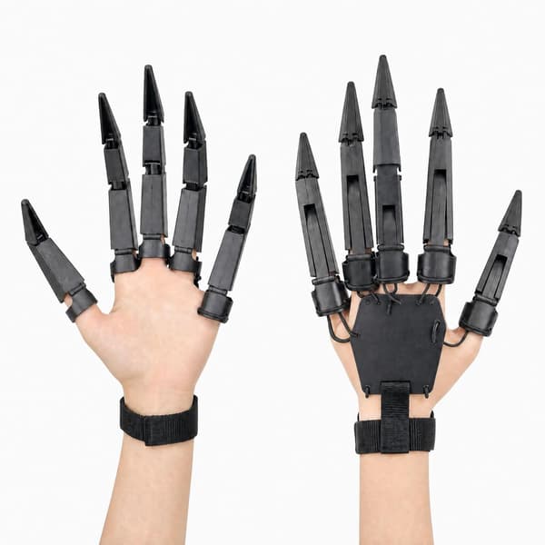 2 st Halloween ledade fingerförlängningar klo händer cosplay kostym