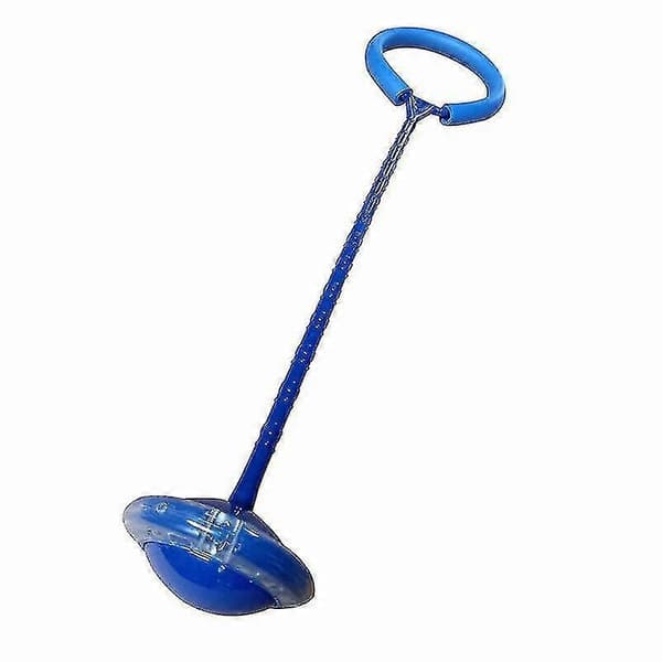 LED Blinkande Hoppboll Ring Ankel Hopprep Träning Rolig Leksak Present Barn Blue