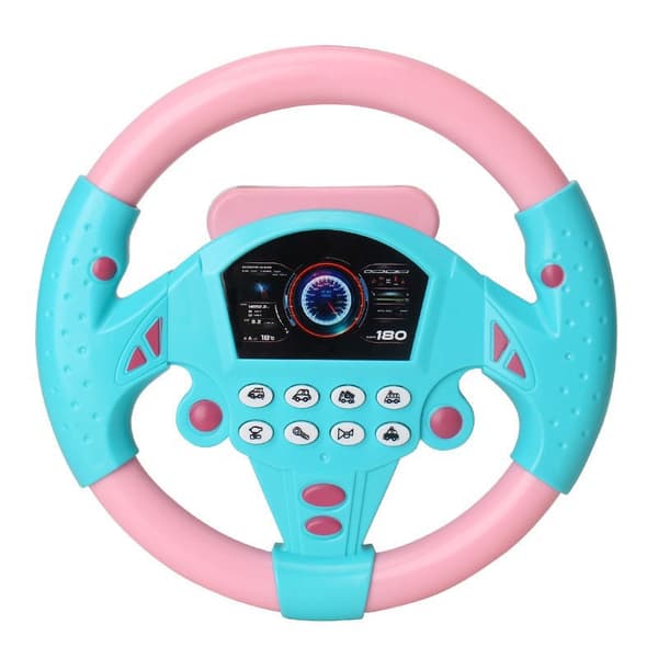Simulaatio-auton ratti lelu lapsille vauvan interaktiivinen pinkki One-Size