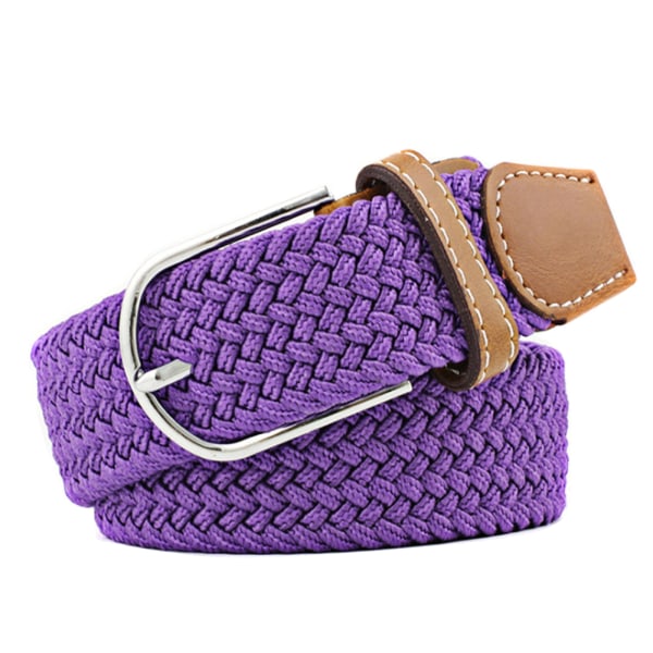 Bälte canvas tyg 26 färger storlek W26 - W36 skärp kläder - purple one size