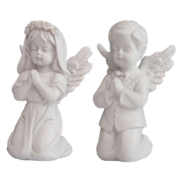 St. Dekoration Hem Bröllop Par Statyett Gud Staty Figurine Resin Figurine