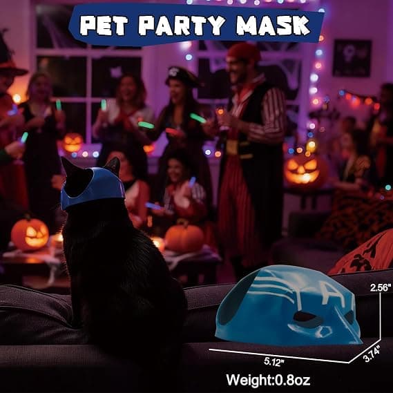 Kattemaske, Halloween kjæledyrkostyme tilbehør, medium A