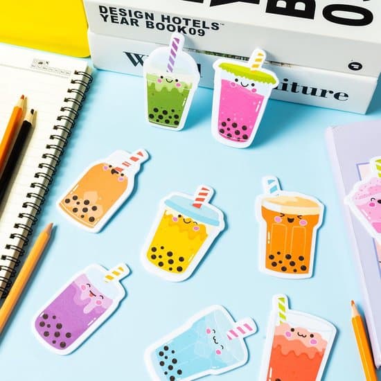 Sticky Notes - Memopapir - Noter - 30-pak Boba Tea Sticky Notes - Selvklæbende Memoblokke - Ideel til Kontor, Skole og Festposer
