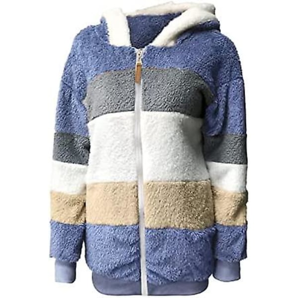 Dam S Vinter Luvtröja Varm Plysch Kappa Med Zip Ficka Lös Kappa Dam S Kläder Teddy Fleece Jacka Långärmad Vinterjacka Ytterkläder Steetwear X04 Red S