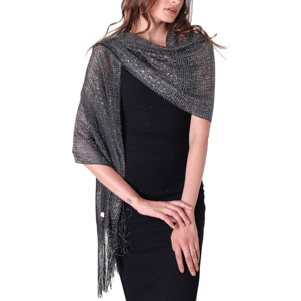 Sparkle sjalar och wraps för kvinnor för festklänningar