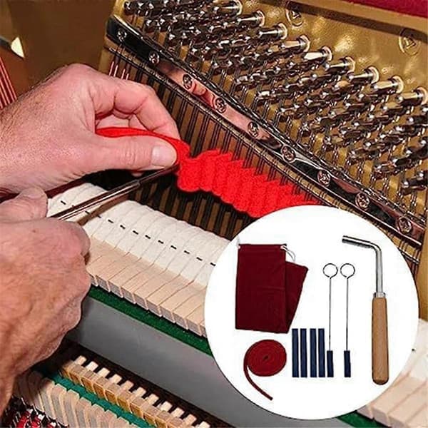 Professionelt klaverstemmesæt, klaverstemmerhammerdæmper, klaverstemmenøgleværktøj