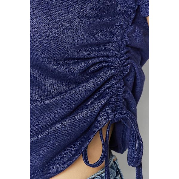 Trendyol T-shirt Enkel rundringning Standardärm Basic Navy Blue L