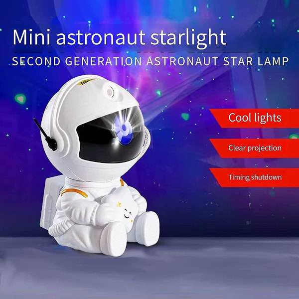 Space Buddy Projector Light, Pleshy Spacebuddy Projector, Space Buddy Pleshyco, Astronaut Star Projector Galaxy Light med fjärrkontroll (a)