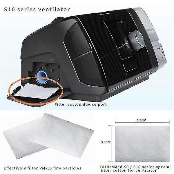 30 st Engångsluftfilter Premium Engångs Universal Ersättningsfilter För Resmed Airsense 10 Aircurve10 S9