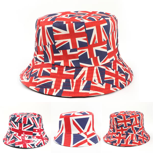 Rocking Party Union Jack Unisex Reversible ucket Hat Cap B