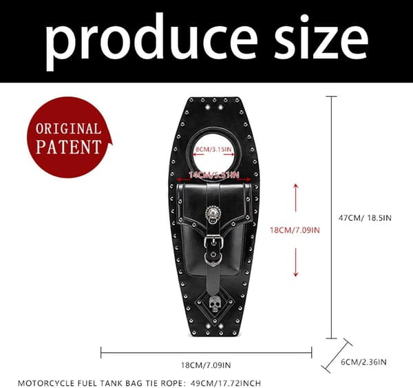 Brændstoftank panel bib cover pude front tilbehør