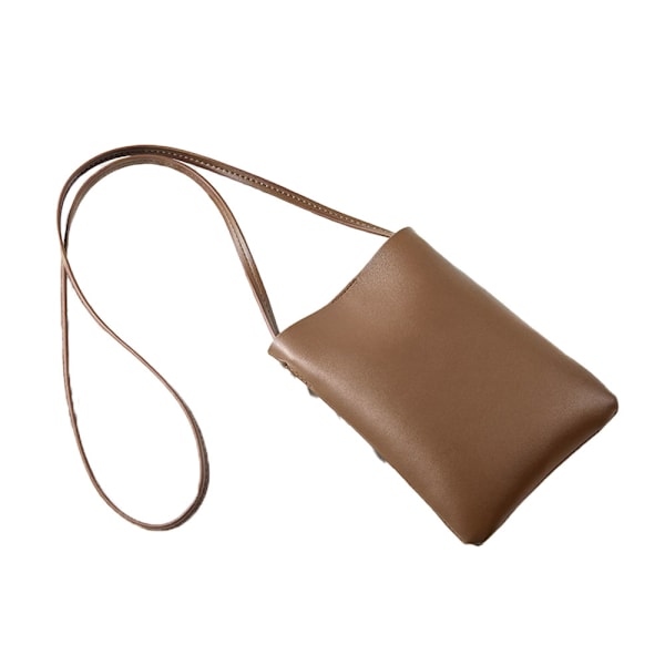 Små Crossbody-väskor för kvinnor Mobilväska Crossbody coffee