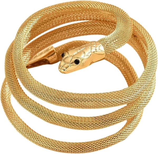 Dam Snake Anklet Armband Vridbart Punk Choker Tillbehör Halloween