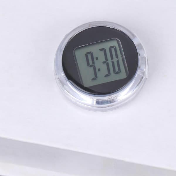 Motorcykeltillbehör Dash Clock Motorcykel Digital Klocka Digital Klocktimer Auto Black 3X3X1CM