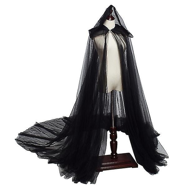 Bröllopshuva Kappa Lång rygg Bröllop Cape Black