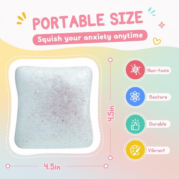 2 stk. brødsmør Squishy sensorisk fidget-legetøj, stress- og angstlindrende langsomt stigende Squishy-legetøj realistisk klemmebrød til børn og voksne, ideelt til