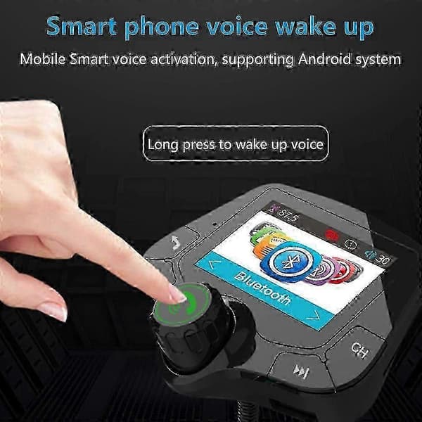 USB-lataava auton DAB/DAB+ -sovitin, 2\" näyttö DAB-digitaalinen radio Bluetooth