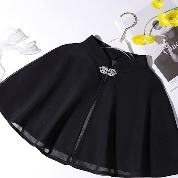 Bride Cape Chiffong Sjal SVART black