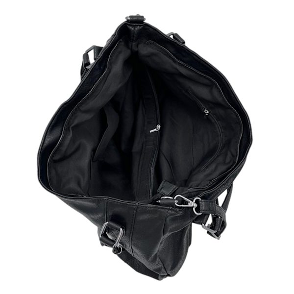Stor handväska black one size