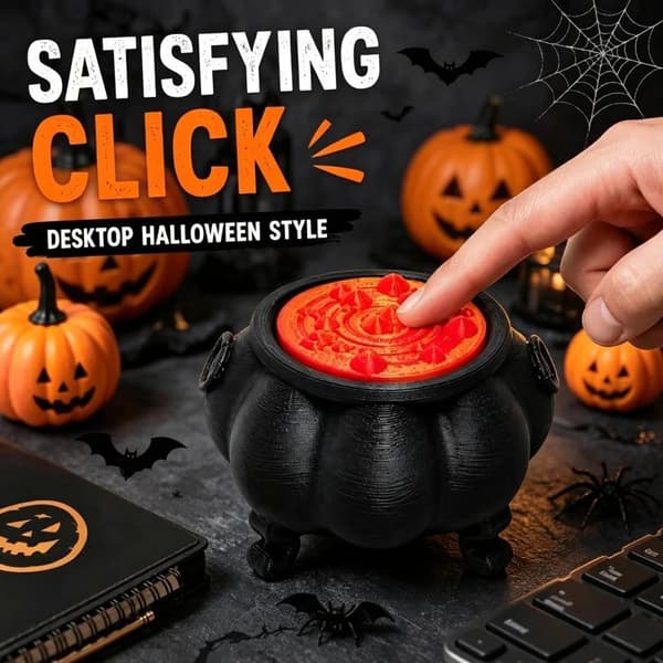 3 kpl näppäimistön Fidget Clicker -lelu Halloween-pata 3D-tulostetut mini Fidget Clickers -näppäimistö