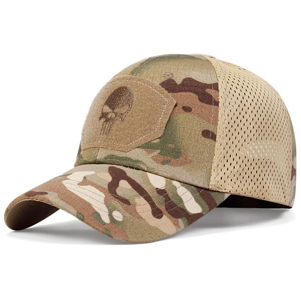 Militära fans utomhus kamouflage baseball nät cap Specialstyrkor taktisk kamouflage cap Skalle visir Cap Army green