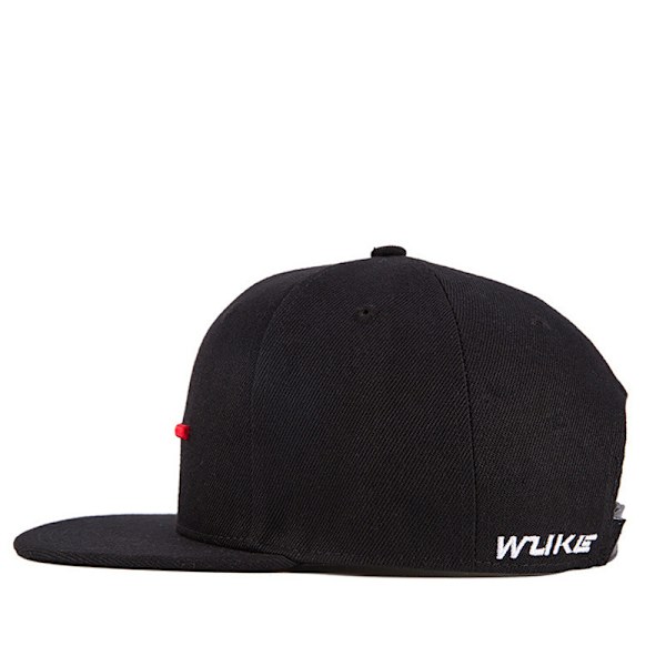 3D-broderad hiphophatt Gatumodetrend casual cap för män och kvinnor black