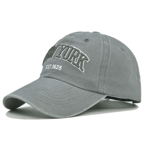 Tvättad cap York broderad cap Cap Solhatt Broderad baseballsolhatt Cb24710Yellow Adjustable