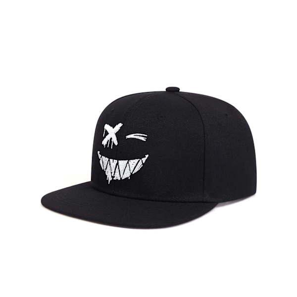 Mode cap manlig bred takfot personlighet grimas uttryck baseball cap kvinnligt ansikte liten skugga hatt X Love