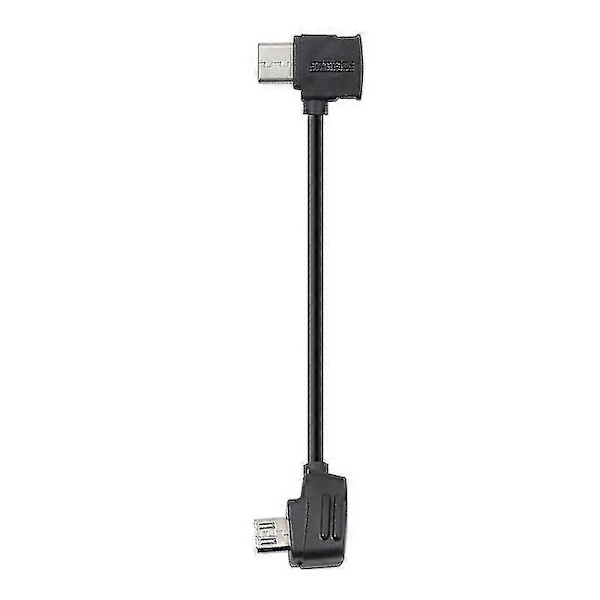 Startrc 10cm Usb-c / Type-c Till Micro Usb Konverteringskontakt Datakabel För Dji Mavic Mini / Air, Shark Fjärrkontroll (svart)