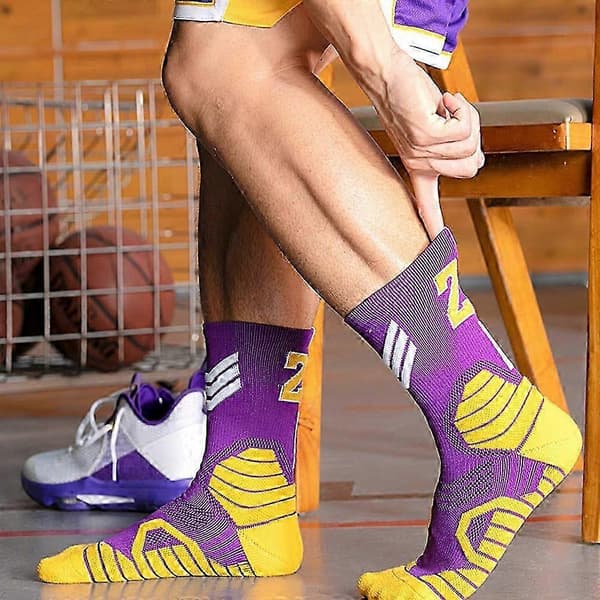 Basketstrumpor, 3-pack vadderade sportstrumpor för män och kvinnor style3725 average