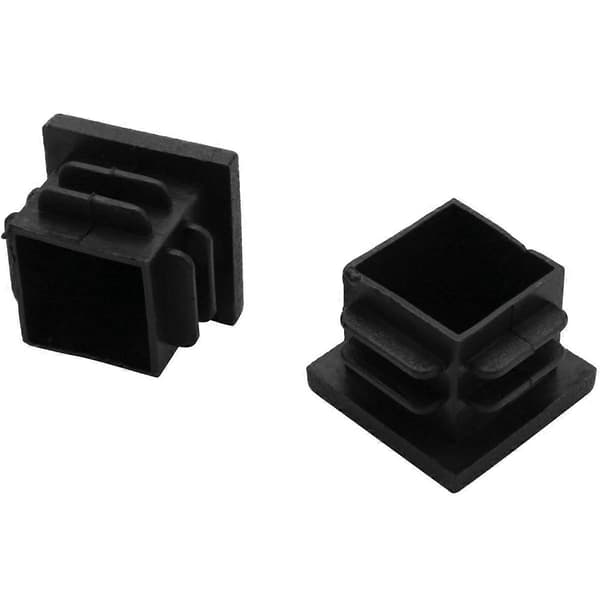 60 stk. 19 mm x 19 mm Blindplugger Firkantrør Rørinnlegg Plast