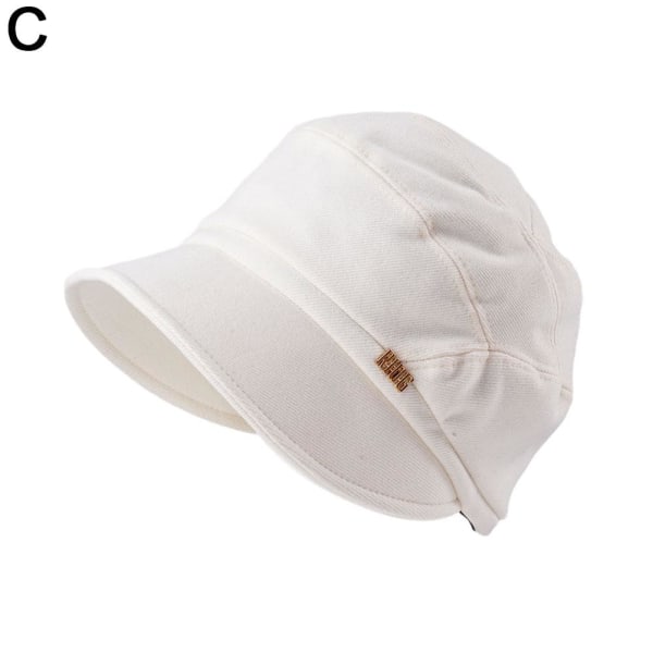 Newsboy Hat, Vintage Basker Hat Octagonal Hats Retro British Newsb white One-size