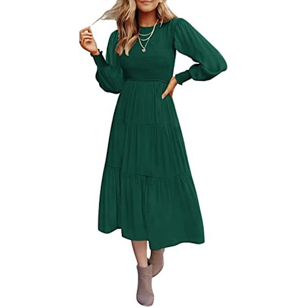 Kortärmade maxiklänningar för kvinnor light green XL