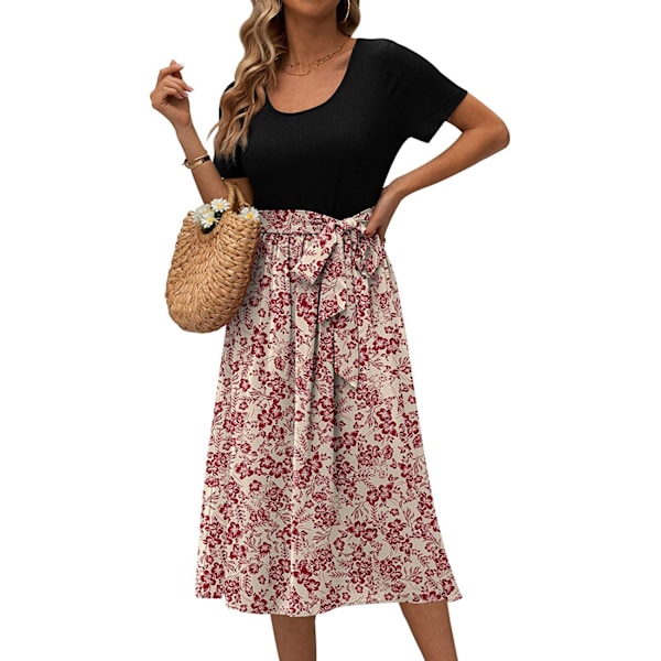 Kortärmade maxiklänningar för kvinnor Figure 4 XL