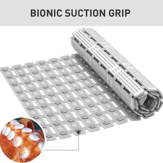 Halkfri Badrumsmatta – Halkfri Duschmatta – Vikbar – Med Sugkoppar – Mögelresistent – 40x90 cm